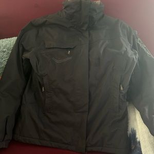 Salomon ski jacket - Women’s, size large - No hood - Black - inner fleece